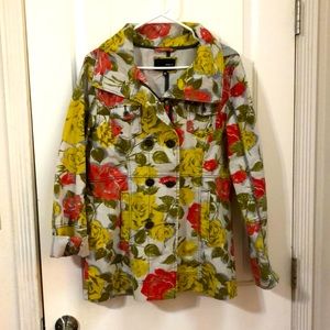 Hurley Winchester Women's Woven Jacket, Pastel Floral Style GJBFWN2 Size M